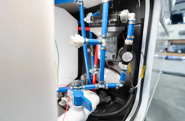 RV plumbing and water system components